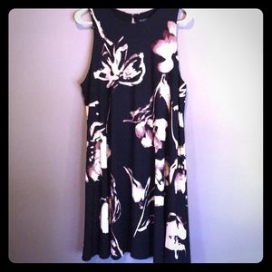 Navy floral dress